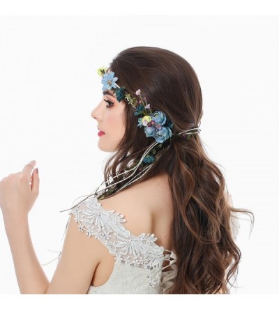 Headbands Headpiece Adjustable Photography Decoration - Blue-B - CE182Y4XMLL $13.81