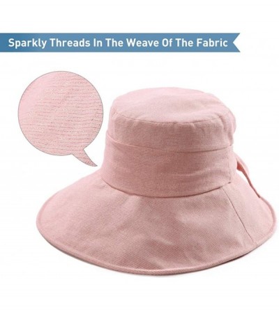 Skullies & Beanies Collapsible Sun Hat Womens Bucket Protection Summer UPF 50 String Hiking Fishing Pink - C318RMW2R9Z $15.32