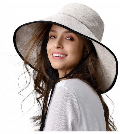 Sun Hats Bucket Sun Hats for Women Packable Foldable Shapeable Wide Brim Beach Floppy UPF Protection Summer Hat - C819684IDR7...