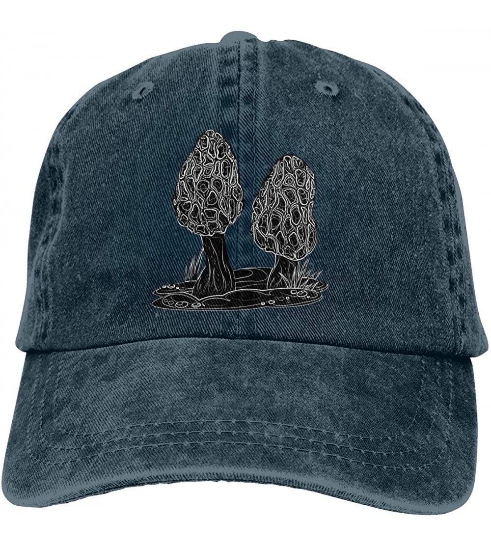 Baseball Caps Mushroom Farming Adjustable Heather Baseball - Navy - CX18M4CH92H $15.29