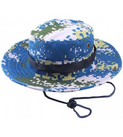 Sun Hats Outdoor Camping Hat Wide Brim Camouflage Boonie Hat Sun Protection Hat - Aviation Camouflage - CO17Y0GULLL $9.08