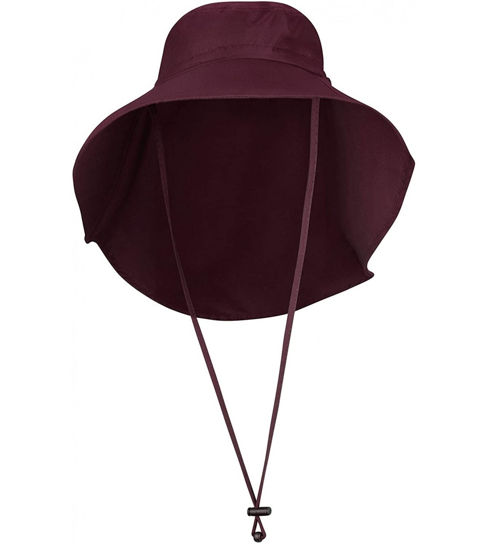 Sun Hats UPF 50+ Protective Everyday Sun Hat for Women - One Size - Burgundy - CU18DOAD57U $32.59