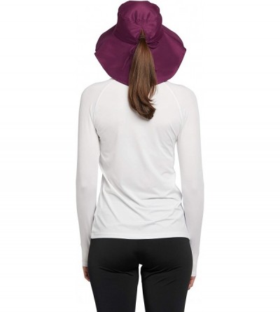 Sun Hats UPF 50+ Protective Everyday Sun Hat for Women - One Size - Burgundy - CU18DOAD57U $32.59