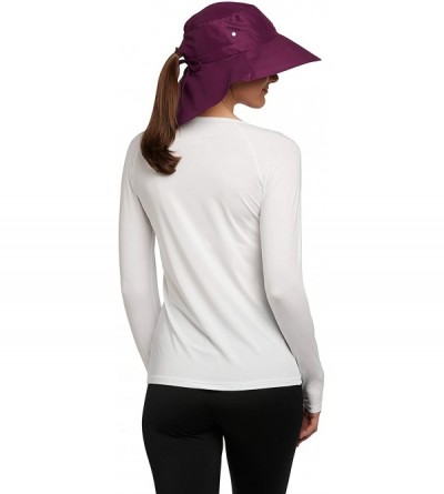 Sun Hats UPF 50+ Protective Everyday Sun Hat for Women - One Size - Burgundy - CU18DOAD57U $32.59