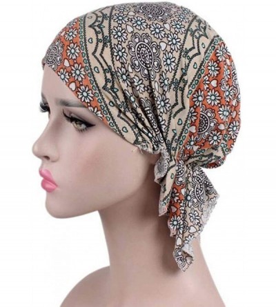 Skullies & Beanies Women's Comfort Head Scarf Headwear Chemo Beanie Scarves Coverings - Color 5-1 - CQ198H2WOSE $8.91