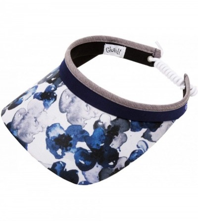 Visors Coil Bling Golf Visor - Indigo Poppy - CU18ZCXDX85 $16.98