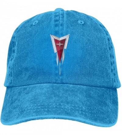 Skullies & Beanies Personalized Pontiac Auto Logo Fashion Hat Cap for Man Black - Blue - CF18SOQD7XZ $16.11