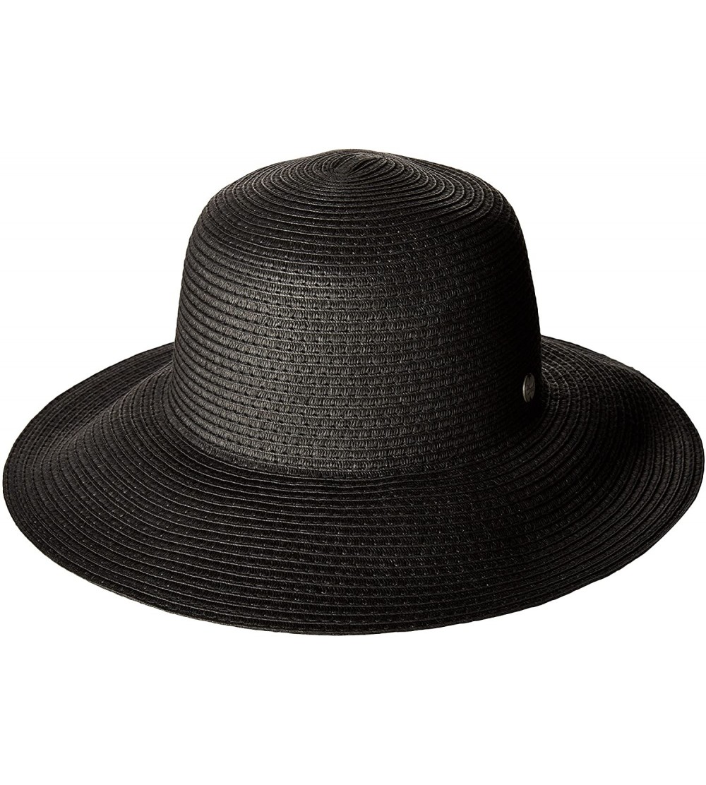 Sun Hats womens the Charlotte Packable Floppy Sun Hat - Black - C512I43JWZ5 $23.32