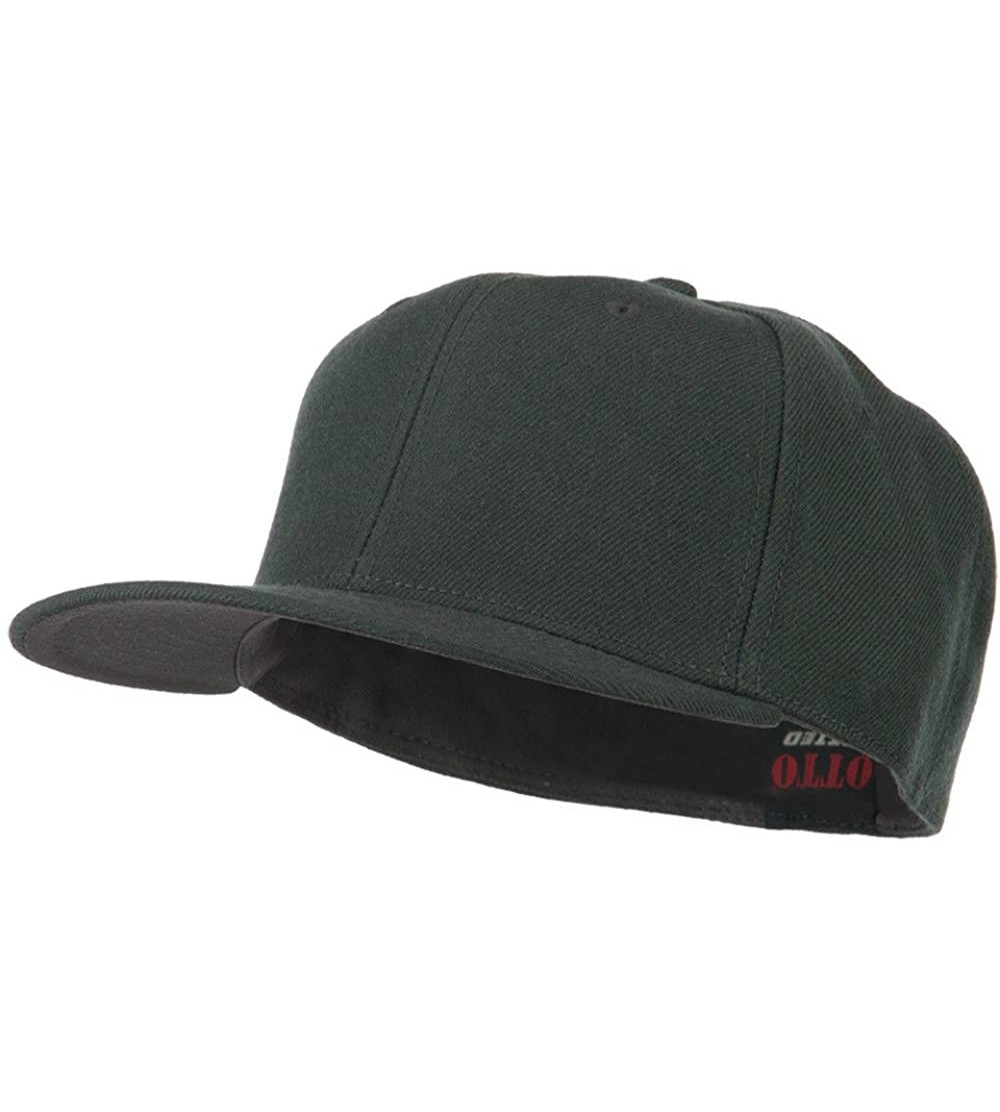 Baseball Caps Pro Style Wool Fitted Cap - Charcoal - CK11LUGAFWR $19.82