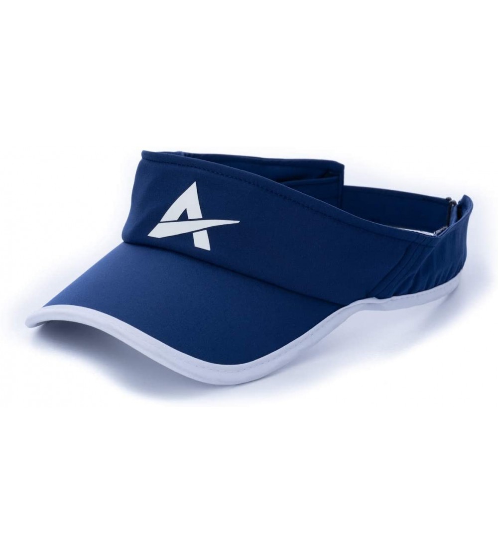 Visors Instant Cooling Visor Performance Tech Breathable UPF 50+ Sun Protection Moisture Wicking - Midnight Navy - C318QLIMC3...
