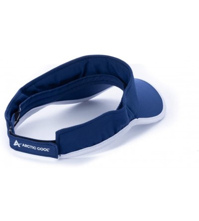Visors Instant Cooling Visor Performance Tech Breathable UPF 50+ Sun Protection Moisture Wicking - Midnight Navy - C318QLIMC3...