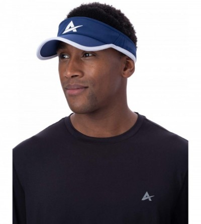 Visors Instant Cooling Visor Performance Tech Breathable UPF 50+ Sun Protection Moisture Wicking - Midnight Navy - C318QLIMC3...