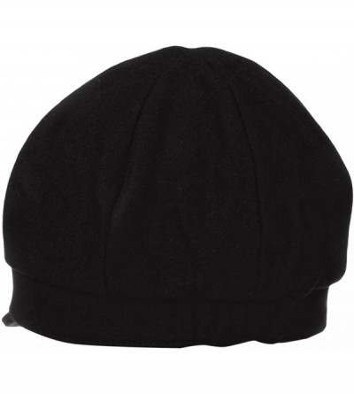 Newsboy Caps Women's Adele Plaid Cap with Bow - Black Herringbone - C9116K37295 $32.62