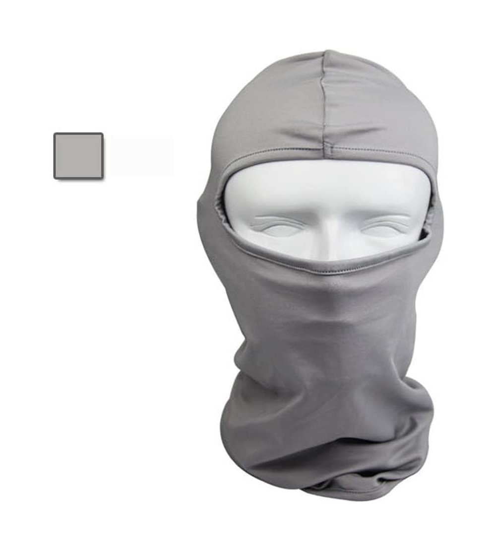 Balaclavas Balaclava Motorcycle Protection Windproof Skateboard - Grey - CH11SNMT3F7 $8.25