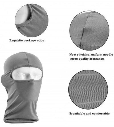 Balaclavas Balaclava Motorcycle Protection Windproof Skateboard - Grey - CH11SNMT3F7 $8.25