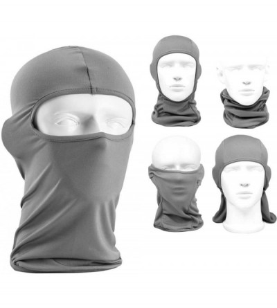 Balaclavas Balaclava Motorcycle Protection Windproof Skateboard - Grey - CH11SNMT3F7 $8.25