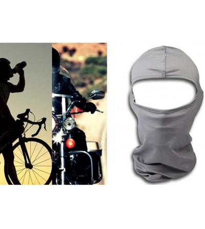 Balaclavas Balaclava Motorcycle Protection Windproof Skateboard - Grey - CH11SNMT3F7 $8.25