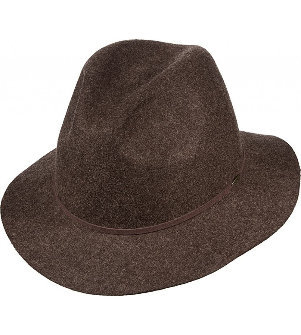 Fedoras Classico Men's Crushable Felt Safari Hat - Brown - CH1244EVMDX $42.69