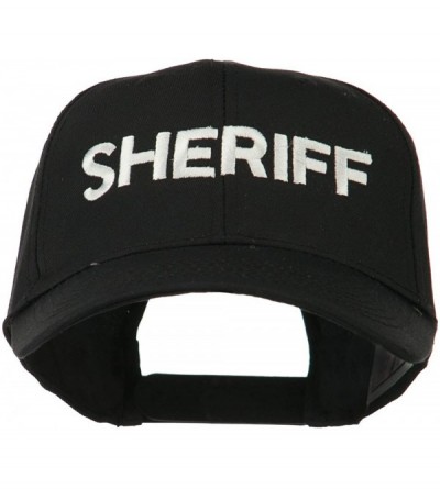 Baseball Caps Sheriff Embroidered Low Profile Cap - Black - CW11MJ43PLN $42.01