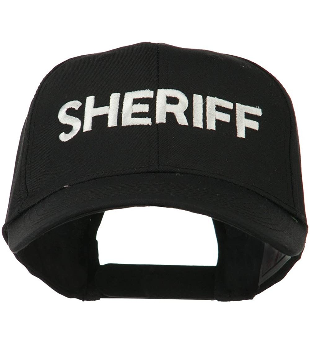 Baseball Caps Sheriff Embroidered Low Profile Cap - Black - CW11MJ43PLN $20.45