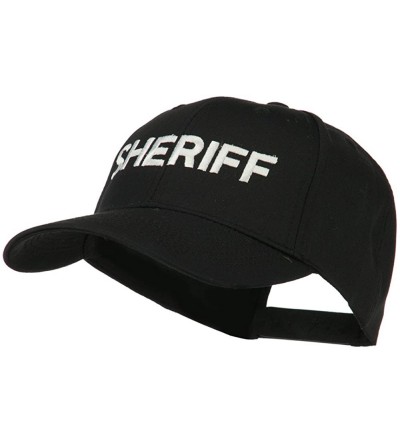 Baseball Caps Sheriff Embroidered Low Profile Cap - Black - CW11MJ43PLN $20.45