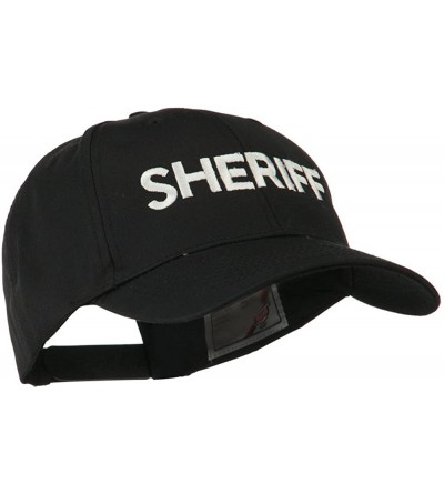 Baseball Caps Sheriff Embroidered Low Profile Cap - Black - CW11MJ43PLN $20.45