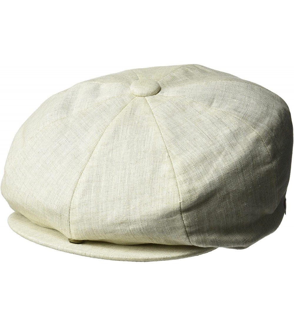 Newsboy Caps Men's Shawk Eight Quarter Newsboy Cap - Beige - C4186C4LMH9 $45.86