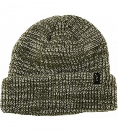 Skullies & Beanies Men's Winter Classic Soft Knit Stretchy Warm Beanie Skully Ski Hat Cap - Marled Dk. Gray - CP18I8S52GT $8.61