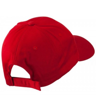 Baseball Caps Halloween Skeleton Skull Embroidered Cap - Red - CJ11GZAKI4X $24.47