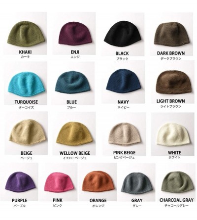 Skullies & Beanies Kufi Hat Mens Beanie - Cap for Men Cotton Hand Made 2 Sizes by Casualbox - Gray - CK116HUIV5Z $14.39