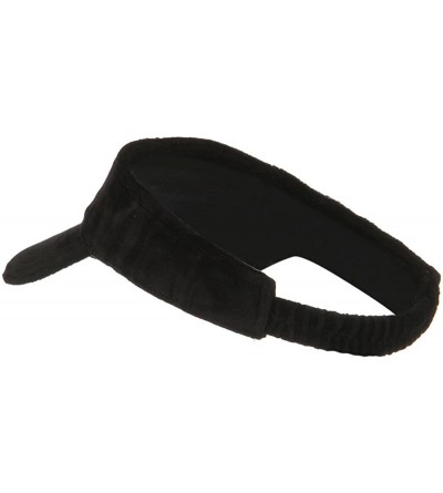 Visors Superior Velvet Cloth Sun Visor - Black OSFM - CT1108HTQAL $29.38