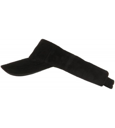 Visors Superior Velvet Cloth Sun Visor - Black OSFM - CT1108HTQAL $29.38