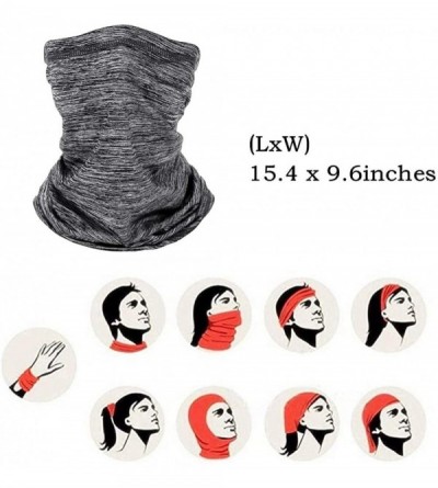 Balaclavas Headwear Face Mask Balaclava Headband Neck Gaiter for Women Men 12 in 1 Multifunctional - Grey - CG197W84DYE $13.29
