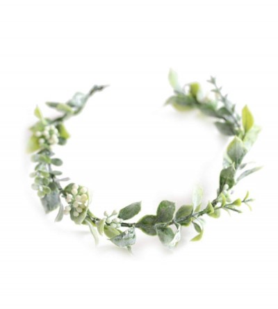 Headbands Artificial Floral Crown Green Flower Crown Floral Bridal Headpiece for Photo Prop-style 1 - Hs01 - CR18EYM42U8 $11.05