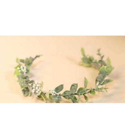 Headbands Artificial Floral Crown Green Flower Crown Floral Bridal Headpiece for Photo Prop-style 1 - Hs01 - CR18EYM42U8 $11.05