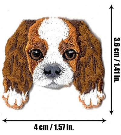 Skullies & Beanies [ Cavalier King Charles Spaniel ] Cute Embroidered Puppy Dog Warm Knit Fleece Winter Beanie Skull Cap - Bl...