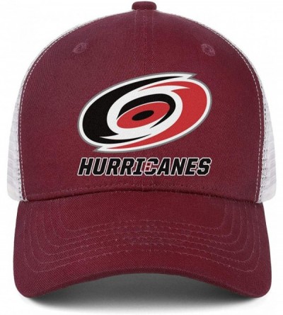 Baseball Caps Mens Baseball Cap Lightweight Casual Breathable Adjustable Trucker Hat - Burgundy-36 - CN1952EXOCT $21.34
