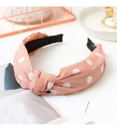 Headbands Lovely Cute Christmas Present Gift Fashion Bowknot Polka Dot Women's Cloth Hairband Headband Hair Accessories - CK1...