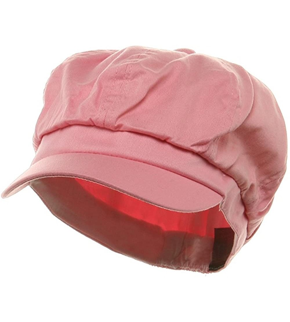 Newsboy Caps Cotton Elastic Newsboy Cap-Pink - Pink - C3111GHIZOB $9.32