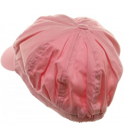 Newsboy Caps Cotton Elastic Newsboy Cap-Pink - Pink - C3111GHIZOB $9.32