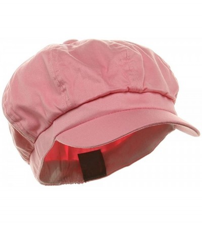 Newsboy Caps Cotton Elastic Newsboy Cap-Pink - Pink - C3111GHIZOB $9.32