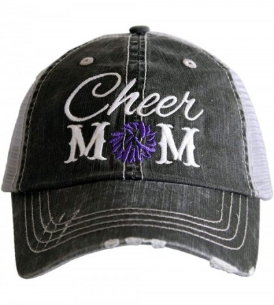 Baseball Caps Cheer Mom Trucker Hat-Purple-one Size - CG18ONE573H $40.09