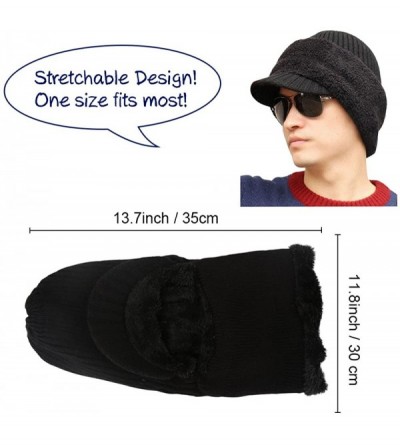 Skullies & Beanies MATDOM Weather Flexible Outdoor Motorcycle - Black With Brim - C2189SEOHET $15.00