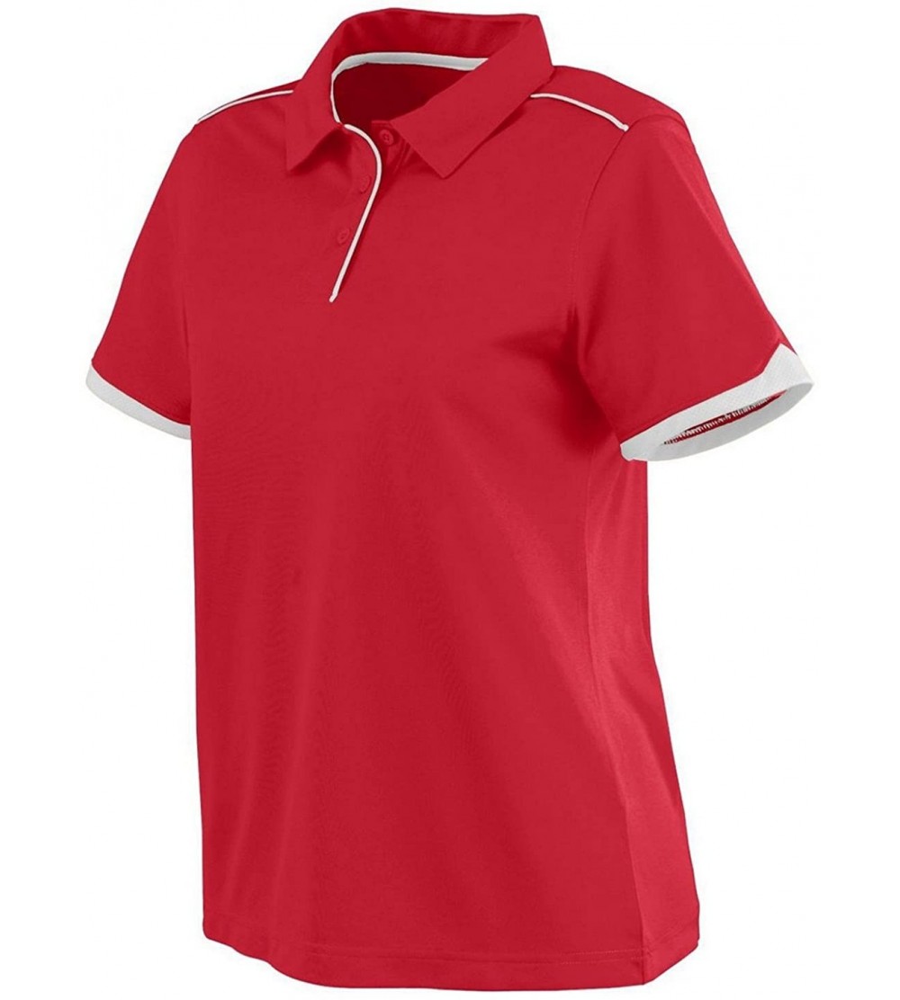 Visors Womens Motion Polo - Red/White - CR11VLI7QCH $15.77