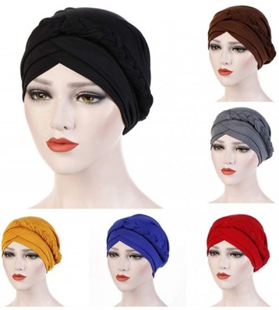 Skullies & Beanies Elastic Muslim Ruffle Cancer Viviplus - Yellow - CV18YD6E0I3 $11.21