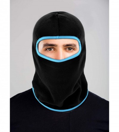 Balaclavas Balaclava Motorcycle Windproof Camouflage Protection - Black With Black- Blue and Red Edges - C418X77ANZC $12.62