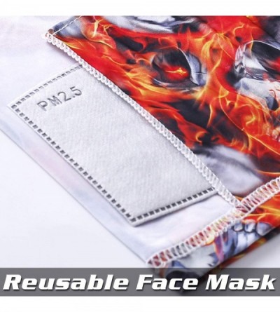 Balaclavas Printed Neck Gaiter with Carbon Filter- UV Protection Face Cover for Hot Summer Cycling Hiking Sport Outdoor - CR1...