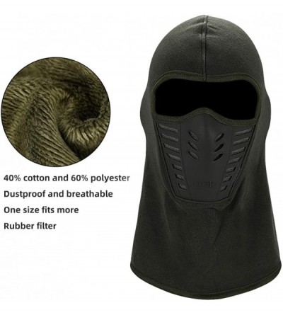 Balaclavas Balaclava Ski Face Mask for Men-Windproof Ninja Fleece Mask with Air Mask for Ski Sports&Winter Cold Weather - CB1...