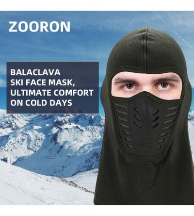 Balaclavas Balaclava Ski Face Mask for Men-Windproof Ninja Fleece Mask with Air Mask for Ski Sports&Winter Cold Weather - CB1...