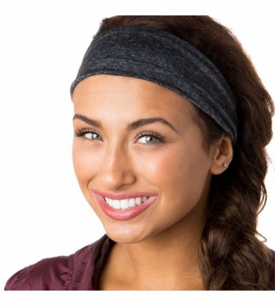 Headbands Adjustable & Stretchy Printed Xflex Wide Headbands for Women Girls & Teens (Black/Tan/Charcoal 3pk) - CR18998AD9W $...